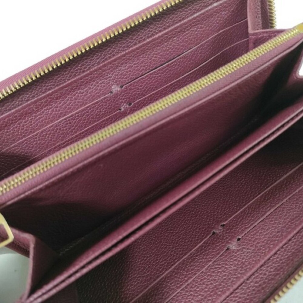 LOUIS VUITTON Zippy Wallet M62214 Raisin (Purple) Monogram Empreinte Women's ... - Picture 7 of 10
